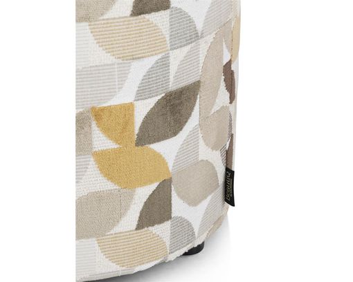Coco Maison Hocker "Elite", rund, mehrfarbig - Creme - 5
