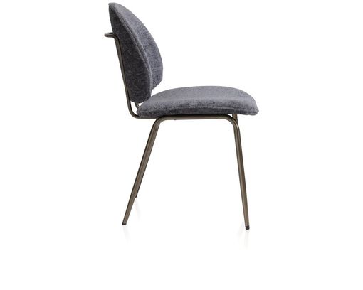 Coco Maison Stuhl "Kjel", Anthrazit - Anthrazit/Champagnerfarben - 6