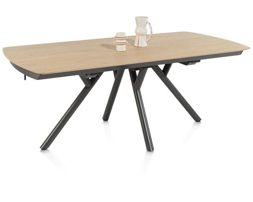 XOOON Esstisch "Novello", ausziehbar - Natur/graphit - 1