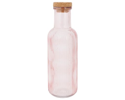 Flasche "Raya" mit Kork, rosa - Rosa - 1