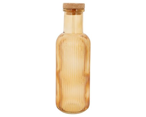 Flasche "Raya" mit Kork, ocker - Ocker - 1