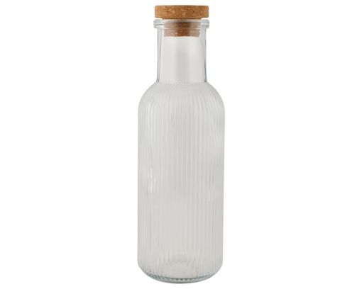 Flasche "Raya" mit Kork, klar - Durchsichtig - 1