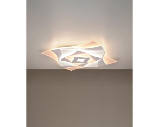 LED-Deckenleuchte "Aktita" mit 3D-Effekt - Weiß - 1