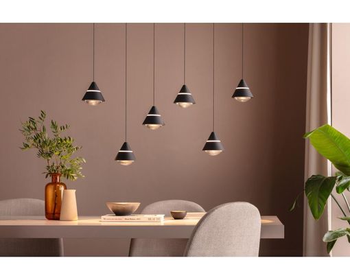 LED-Pendelleuchte "Romeo" mit Easy-Lift-Funktion - schwarz - 1