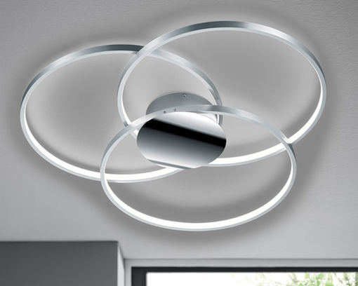 LED Dela 1-flg. Sedona - Aluminium gebürstet - 1