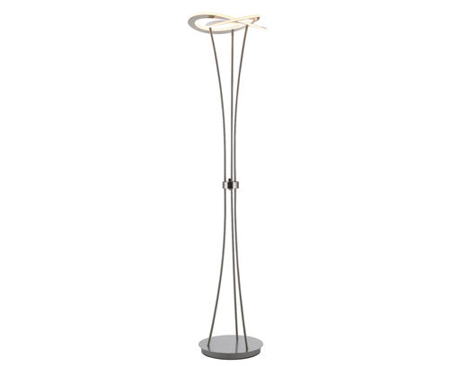 LED Stehleuchte Standfluter Capetown - Aluminium gebürstet - 1