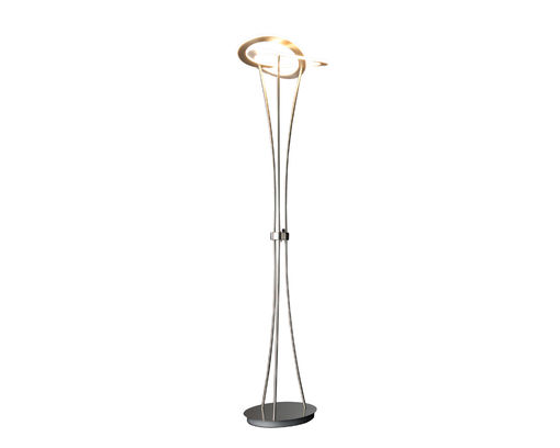 LED Stehleuchte Standfluter Capetown - Aluminium gebürstet - 2