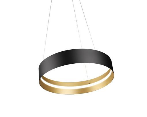 Musterring LED-Pendelleuchte "Loop", Up-and-Down-Beleuchtung - Schwarz/Gold - 3