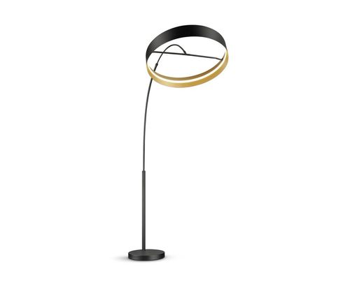 Musterring LED-Stehleuchte "Loop", Up-and-Down-Beleuchtung - Schwarz/Gold - 3
