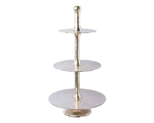 Etagere aus Aluminium, ca. 95 cm hoch - Silber - 1
