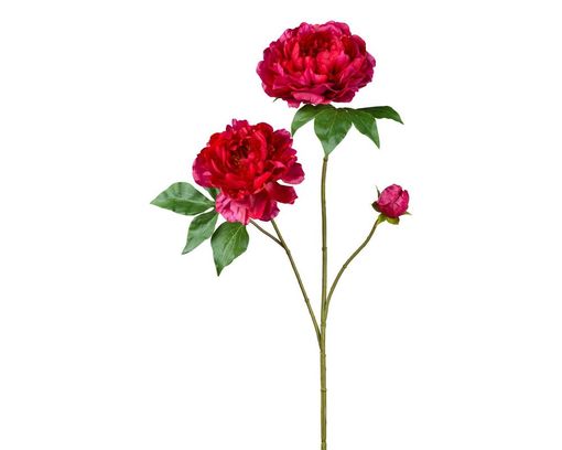 Peonie aus Kunststoff, rot-rosa - Rot-Rosa - 1