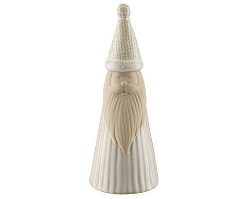 Weihnachtsmann-Figur aus Porzellan, ca. 23 cm - Grau - 1