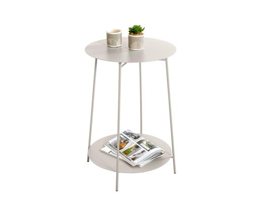 Beistelltisch "Herford", rund, Durchmesser ca. 45 cm - Sandgrau - 1