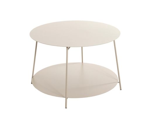 Beistelltisch "Herford", rund - Sandgrau - 1