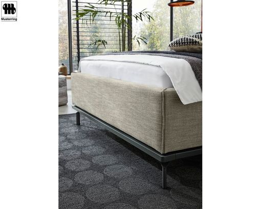 Boxspring Polsterbett "Delphi" Musterring, hellgrau, Bettkasten,  140 x 200 cm - hellgrau - 6