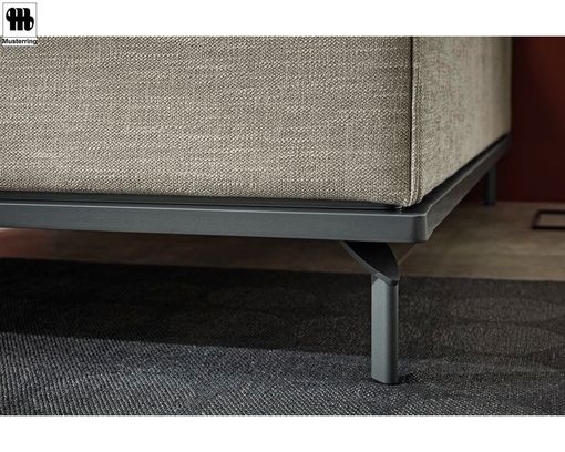 Boxspring Polsterbett "Delphi" Musterring, hellgrau, Bettkasten,  140 x 200 cm - hellgrau - 7