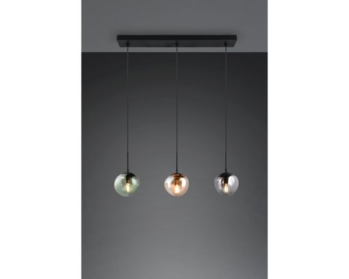 Interliving Pendelleuchte 9350, 3-flammig, multicolor - Grün/Braun/Grau - 1