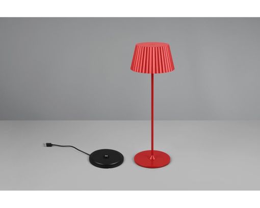 LED-Tischleuchte "Suarez", rot, inkl. Ladestation - Rot - 2