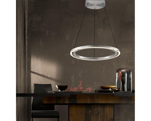 LED-Pendelleuchte "Ringo", getrennt schaltbar, höhenverstellbar - Silber - 1
