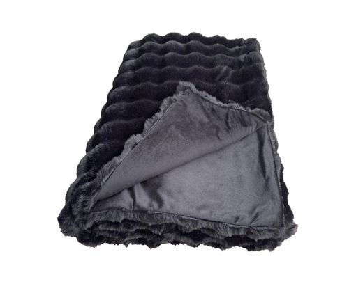 Decke "Baloon", ca. 150x200 cm, schwarz - Schwarz - 1