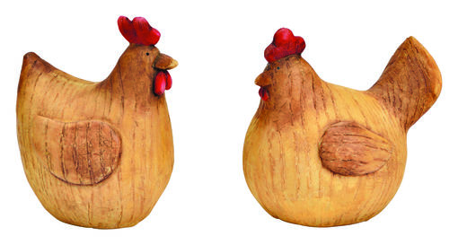 Huhn "Poly, ca.10x12x9 cm - Braun - 1