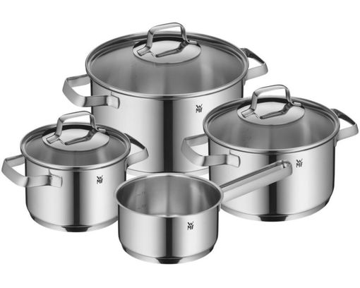 4-teiliges Topfset "Belmonte" - Silber - 1