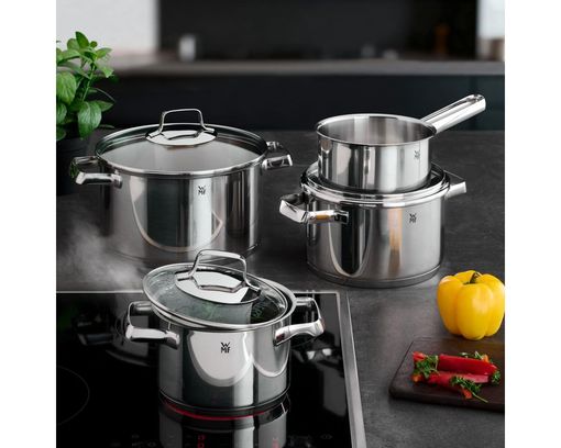 4-teiliges Topfset "Belmonte" - Silber - 2