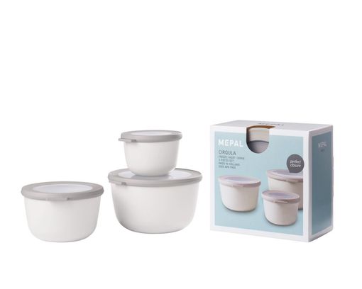 Mepal Multischüssel-Set "Cirqula", 3-teilig, weiß - Weiß - 1