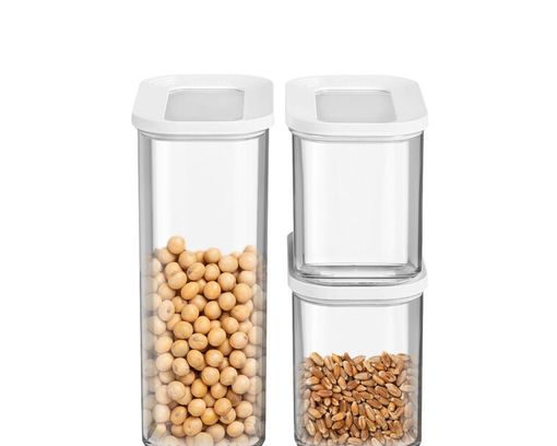 Mepal 3-teiliges Vorratsdosenset "Modula", weiß - Weiß - 1