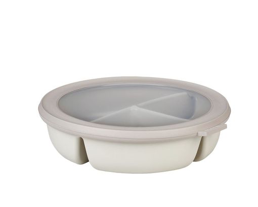 Bento-Bowl mit drei Fächern, weiß - Weiß - 1