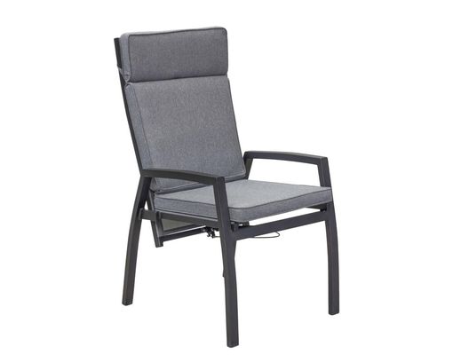 Positionsstuhl / Gartenstuhl "Sondrino" inkl. Sitzkissen - Anthrazit - 4