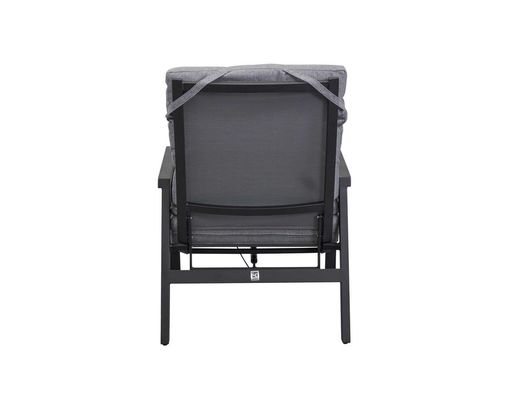 Outdoor-Sessel "Sondrino" inkl. Sitzkissen - Schwarz/Grau - 3