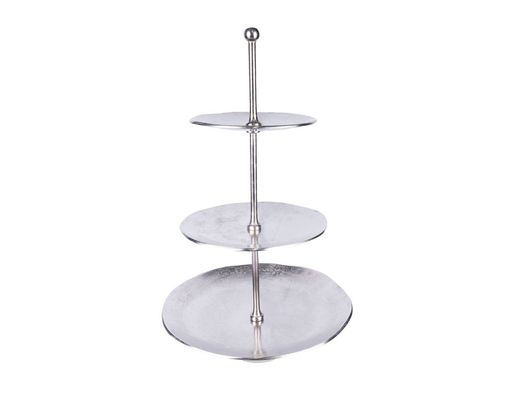 Etagere aus Aluminium, ca. 62 cm hoch - Silber - 1