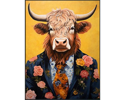 Wandbild, ca. 90x120 cm - Mehrfarbig - 1