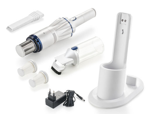 Invictus One 1.0 Handstaubsauger-Set perlweiß-blau - Weiß / Blau - 1