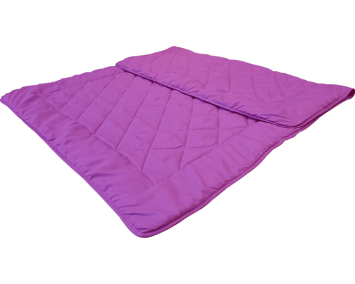 Sommerleichtsteppbett / Sommerdecke, ca. 135x200 cm, lila - Beere - 1