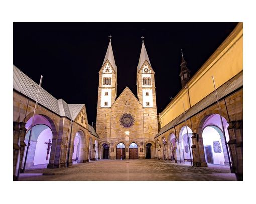 Fotoleinwand, Basilika in Werl, ca. 60x80 cm - Mehrfarbig - 1