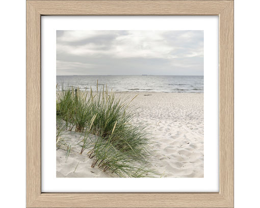 Kunstdruck "Nordic Beach Atmosphere IV", ca. 35x35 cm - Weiß/Braun - 1