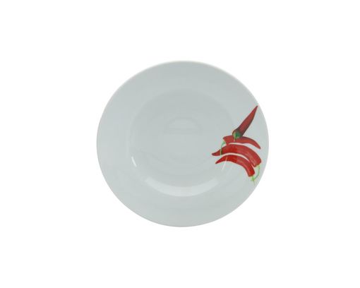 Pastateller "Milano Chili", ca. 27 cm - weiß mit Red-Chili-Dekor - 1