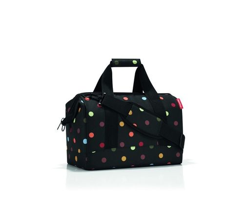 Reisenthel Allrounder M Dots MS7009 Tasche Reisetasche - schwarz mit bunten punkten - 1