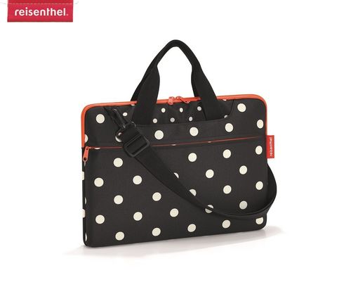 Netbookbag Mixed Dots - schwarz mit weißen punkten - 1