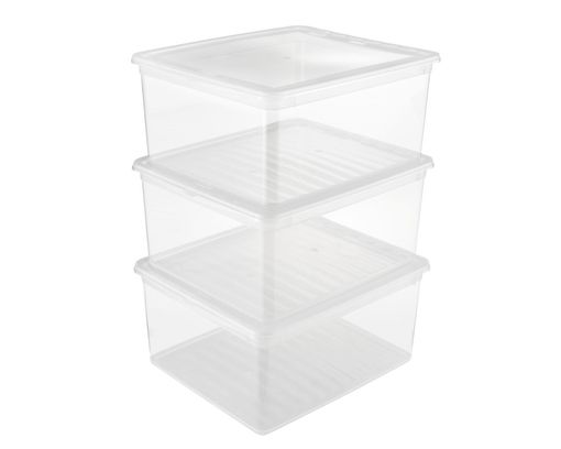 Clearbox "Bea", 3er-Set, 18 L - Durchsichtig - 1