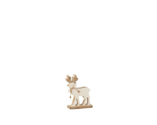 Rentier auf Fuß, ca. 41,5 cm - Weiß - 1