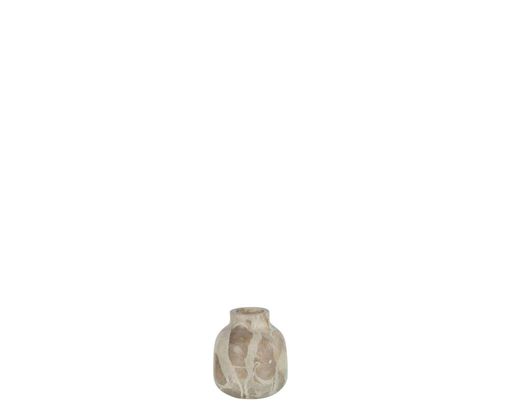 Vase, Marmor, ca. 10 cm hoch - Beige - 1
