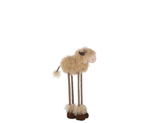 Kuh mit Teleskopbeinen, ca. 58 cm hoch - Beige - 1
