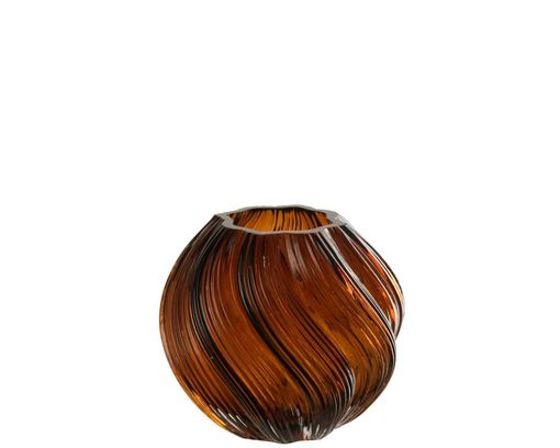 Vase "Carol", ca. 18x16 cm - Braun - 1