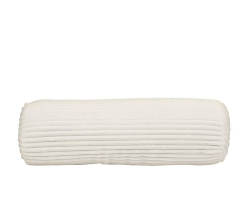 Kissenrolle, Cord, ca. 70x22 cm, weiß - Weiß - 1