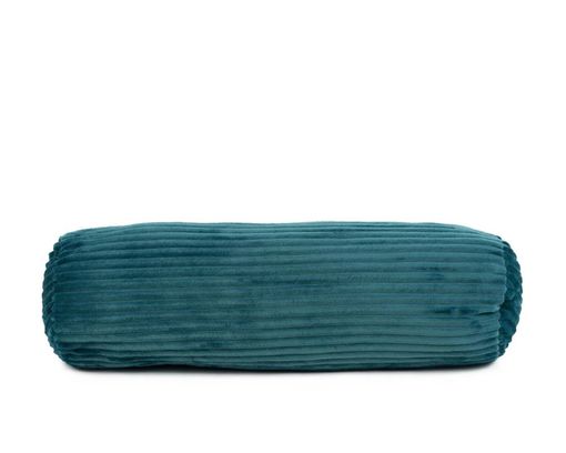 Kissenrolle, Cord, ca. 70x22 cm, blau - Petrol - 1