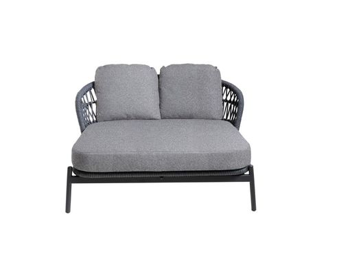 Interliving Doppelliege 7013 aus Rope-Geflecht - Anthrazit - 1