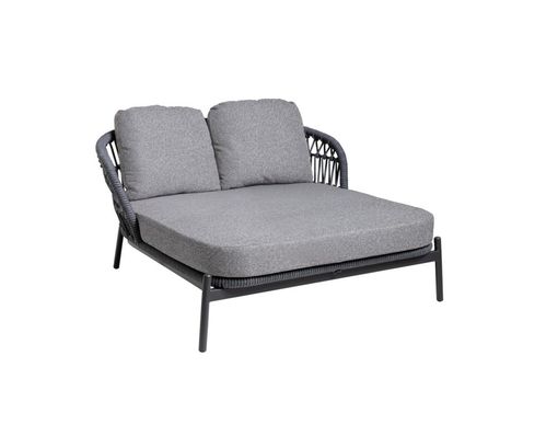 Interliving Doppelliege 7013 aus Rope-Geflecht - Anthrazit - 3